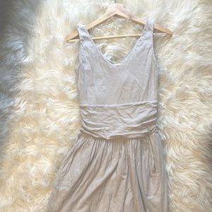 {The Perfect Summer Dress} Synergy Organic Cotton Casual Pocket Dress XS Gray